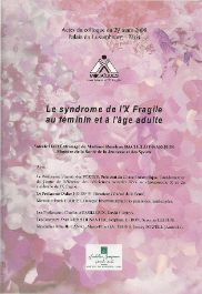 Le Syndrome de l'X Fragile au féminin et à l'âge adulte